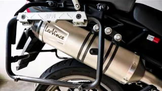 2012 Triumph Tiger 800 LeoVince LV One Evo Steel Exhaust Sound