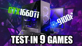 GTX 1660 ti AND i3 9100f TEST IN 10 GAMES FULL HD ULTRA SETTINGS