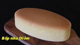 Japanese Cheesecake -Bánh bông lan phô mai Nhật Bản- Công thức cơ bản, dễ thành công | Bếp Nhà Diễm|