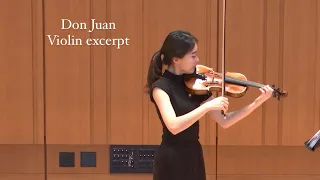 Strauss Don Juan Violin excerpt