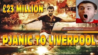 PJANIC TO LIVERPOOL £23 MILLION - MY REACTION - TRANSFER NEWS 2015 JANUARY!!