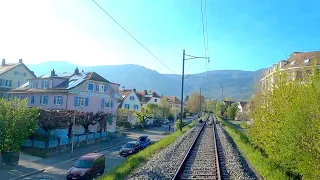 ★ 4K 🇨🇭Solothurn - Oberdorf - Moutier cab ride, Switzerland [04.2021]
