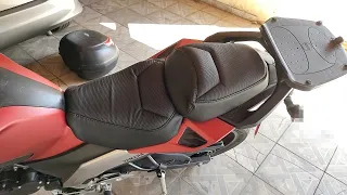 Instalando capa confort da GV Bancos na Yamaha FZ-25