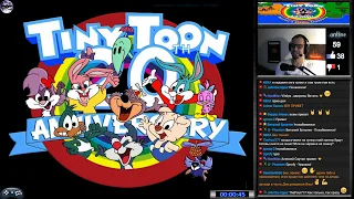 Tiny Toon Adventures: Buster’s Hidden Treasure прохождение Игра (SEGA Genesis, Mega Drive) Стрим RUS