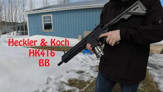 Heckler & Koch HK416 BB Review Full Chrono Test **Is it worth $200CAD??**