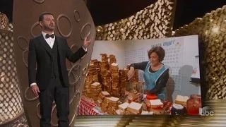 Jimmy Kimmel's Mom Makes PB&J for Emmys Audience