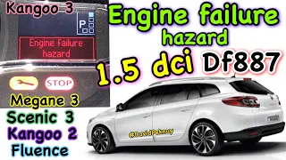 Рено Меган 3 ENGINE FAILURE HAZARD! Df887 1.5 dci. Megane 3. Scenic 3. Fluence. Kangoo 2. Citan...