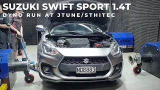 Suzuki Swift Sport ZC33S 1.4 Turbo Boosterjet manual dyno run at Jtune/ST Hitec