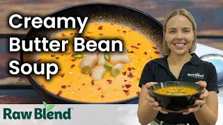 How to make a Creamy Butter Bean Soup in a Vitamix Blender! | Recipe Video