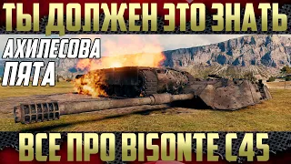 Bisonte C45 WoT - ПОЛНЫЙ РАЗБОР | Расстрел из 4 видов танков разного уровня и Артой | Изучаем танк