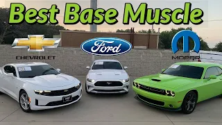 Mustang, Camaro, or Challenger - Which is the best base muscle car?