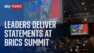 BRICS summit: Putin, Modi and Ramaphosa deliver statements