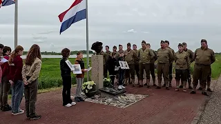 Herdenkingsplechtigheid 4 mei 2024 bij oorlogsmonument Fort Sint Andries