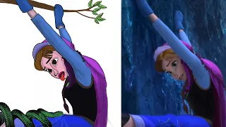 Anna and Kristoff - funny moments drawing meme 😂