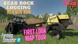 Bear Rock Logging - New mod map - First look map tour - Farming Simulator 22