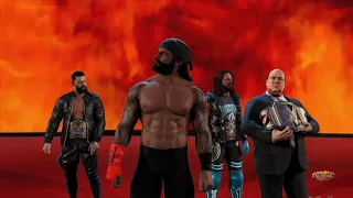 WWE 2K23 - The Official 4-Person Bloodline Entrance...