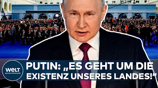 UKRAINE-KRIEG: Putins Rede zur Lage der Nation! "Die Existenz unseres Landes steht auf dem Spiel"