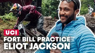 Fort William Practice Action with Eliot Jackson | UCI Downhill MTB World Cup 2019