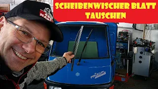 Piaggio Ape 50 Scheibenwischerblatt Wischerblatt tauschen @ApeHarry