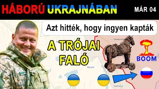 Már. 04: Trükkös. Az ukránok KELLEMETLEN MEGLEPETÉST hagytak hátra az oroszoknak.