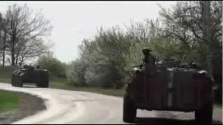 Славянск Война 24 04 2014 военная операция сил МВС и Армии Украины