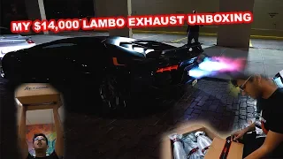 $14,000 LAMBORGHINI AVENTADOR SV EXHAUST *FI EXHAUST UNBOXING*