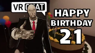 Slender Man Birthday Special!!!(VRChat Funny/Scary Moments).