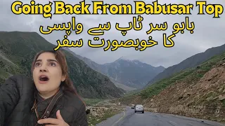 Babusar Top Se Wapsi Ka Safar #aliya_ali88