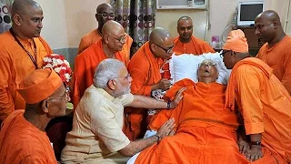 Narendra Modi turns emotional as he visits Belur Math, Kolkata