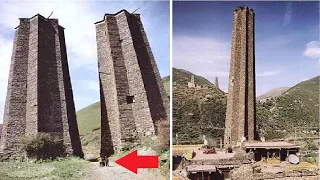 60 метров над землей! Звездные башни Тибета. Кто и зачем их построил?