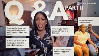 Q&A PART II | My Monthly Salary as a Wife, Advice to single ladies and upcoming YouTubers & more