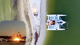 Sailboat Camping on DESERTED Everglades Sandbar!