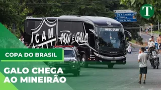 Ônibus do GALO chega ao Mineirão para o primeiro jogo da final da COPA DO BRASIL