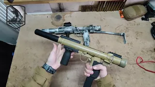 Разговор вокруг VZ-25 9MM после стрельбы.