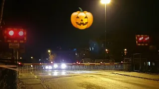 Haunted Evening at Staines Level Crossing! 🎃