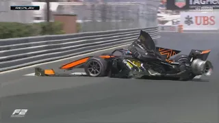 Jake Hughes Crash | Formula 2 2022 Monaco