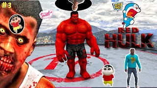 GTA 5 | RED HULK ATTACK |PART-3|BIGGEST ZOMBIE APOCALYPSE IN GTA 5