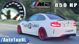 850HP BMW M2 COMPETITION 100-300 ACCELERATION & SOUND by AutoTopNL