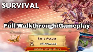 New SURVIVAL GAUNTLET Full Walkthrough/Gameplay - Dragons:Rise of Berk