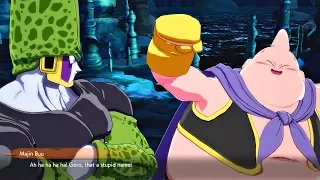 Dragon Ball FighterZ - Cell Is Shocked How Stupid Majin Buu & kid Buu Are