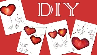 DIY ❤ Открытка своими руками ❤ на день Святого Валентина ❤ Валентинка