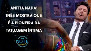 Inês Brasil explica porque fez tatuagem em local íntimo | The Noite (18/03/21)