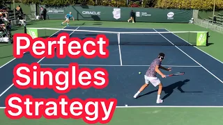 Use This Perfect Singles Aiming Strategy (Easily Win More Tennis Matches)