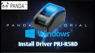 Install Printer Driver Panda PRJ-R58D