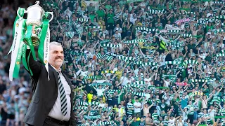 Ange Postecoglou Salutes Celtic fans as they sing You'll Never Walk Alone | Scottish Cup Final