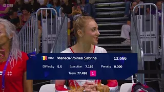 Sabrina Voinea 2024 Euros Team Final Beam D Score