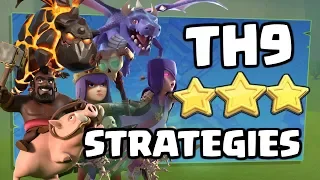 TH9 STRATEGIES for 2018 in "Clash of Clans" - 3 Star Attacks by Elite Gaming in CoC