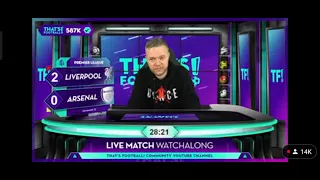 Mark Goldbridge reaction to Mohammed Salah goal vs Arsenal