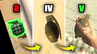 Evolution of GRENADES LOGIC in GTA Games (2001-2020) | Logical Dude