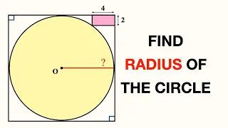 Find the Radius of yellow shaded circle | Learn these simple Geometry Tools fast | Math Olympiad